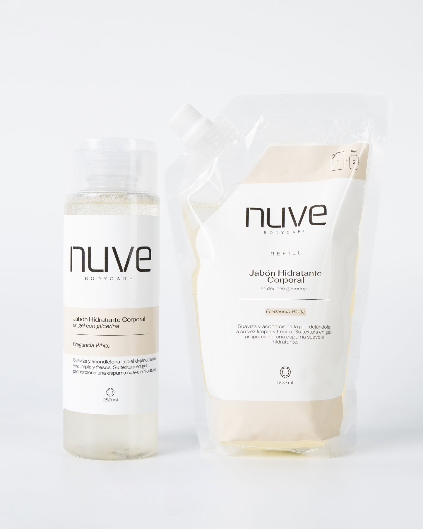 Kit Jabón Hidratante Corporal + Envase de Recarga (REFILL).